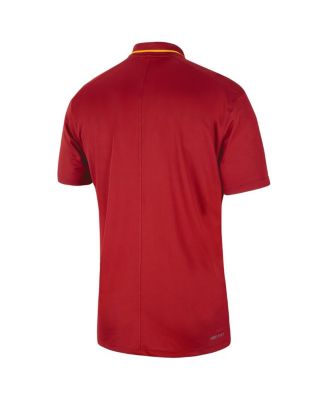 Men's Cardinal Iowa State Cyclones 2023 Sideline Coaches Performance Polo Shirt