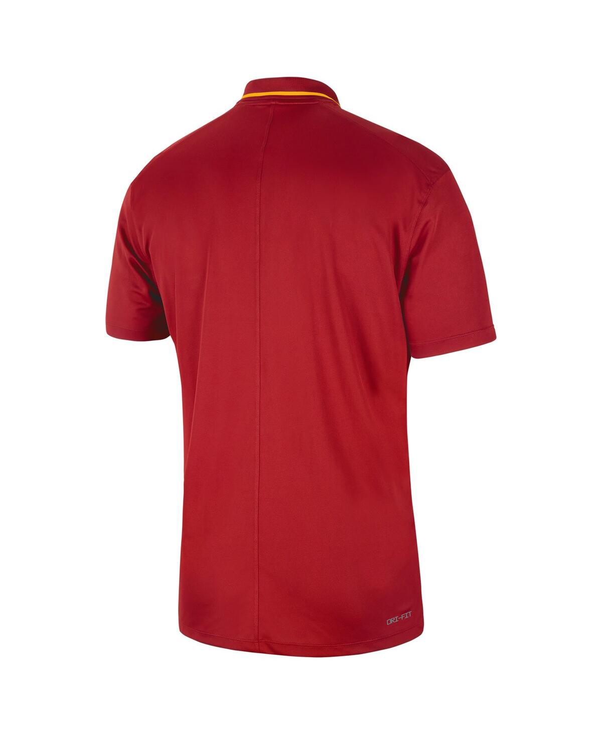 Shop Nike Men's  Cardinal Iowa State Cyclones 2023 Sideline Coaches Performance Polo Shirt