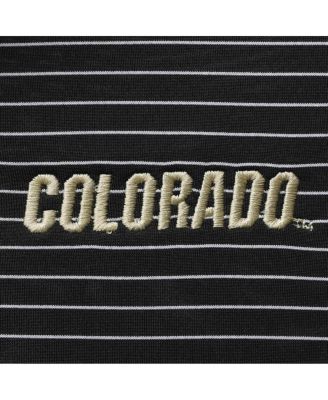 Men's Black Colorado Buffaloes Stadium Stripe Performance Team Polo Shirt