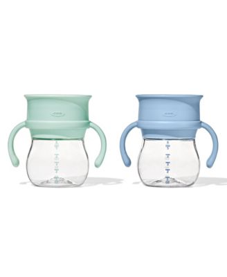 Tot Transitions 6 Oz 360 Cup W. Handles - 2 Pack