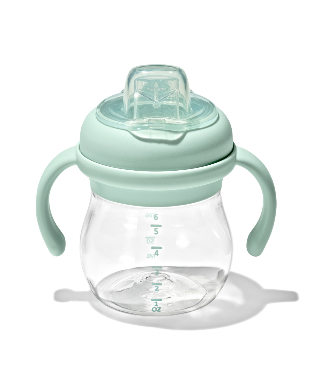 Shop Oxo Tot Transitions Soft Spout 6 oz Sippy Cup With Removable Handles In Opal