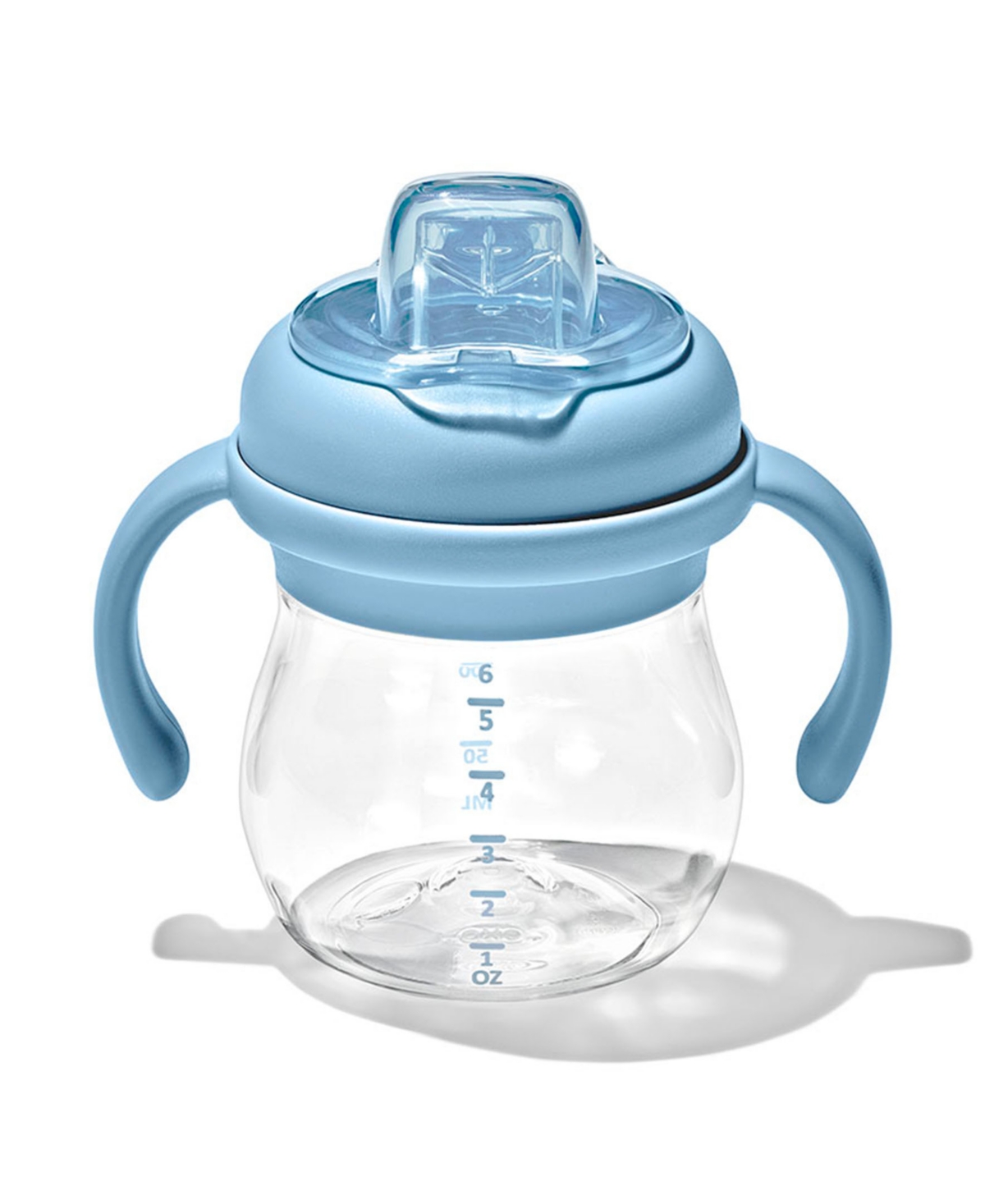 Shop Oxo Tot Transitions Soft Spout 6 oz Sippy Cup With Removable Handles In Dusk