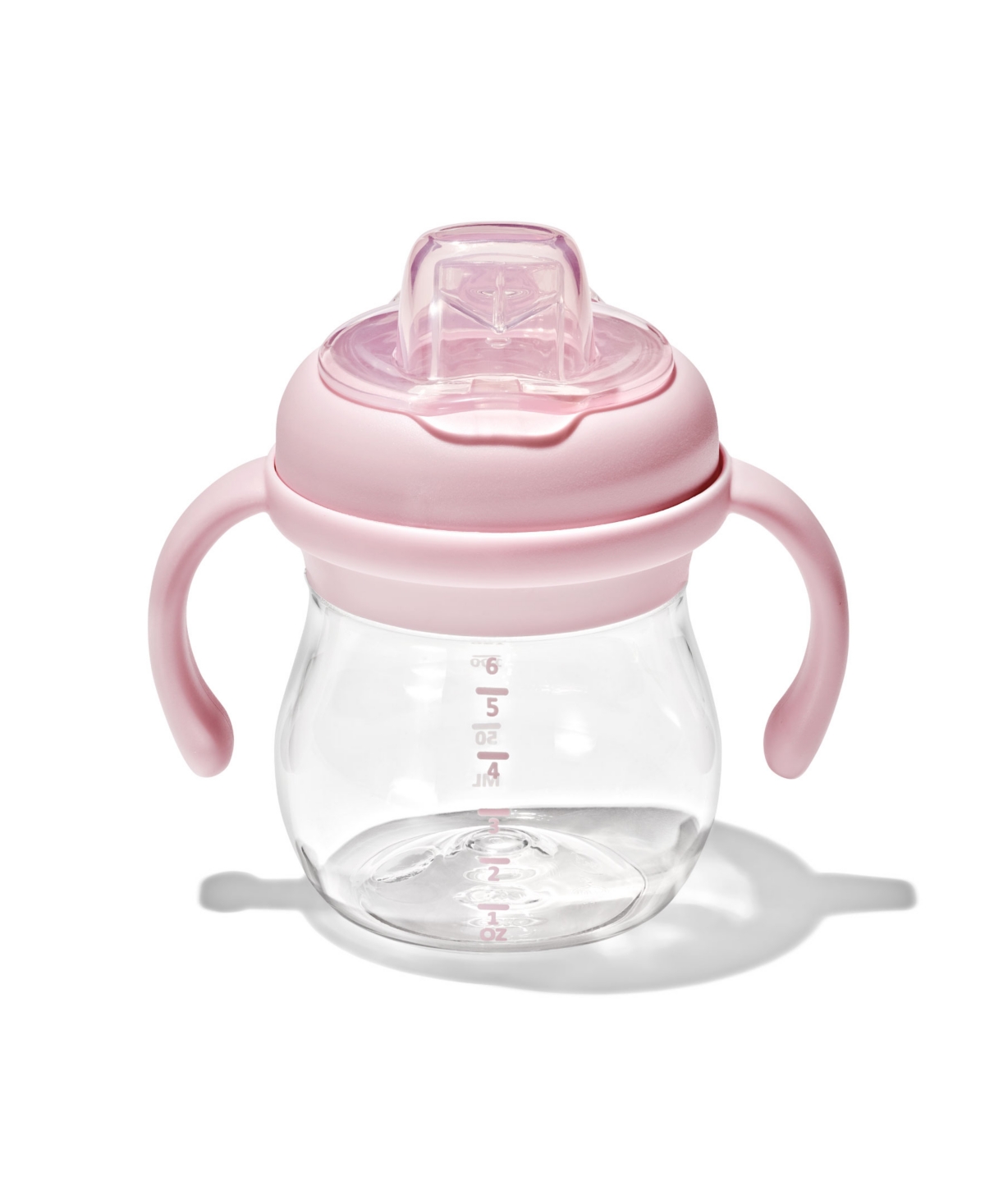 Shop Oxo Tot Transitions Soft Spout 6 oz Sippy Cup With Removable Handles In Blossom