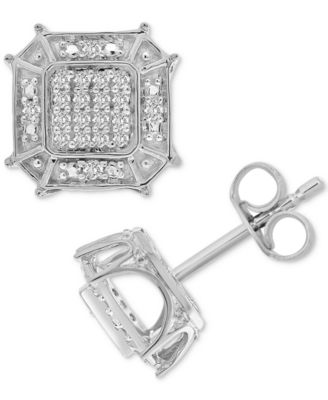 Diamond Owl Animal Stud Earrings 1/6 ctw Diamond Owl Animal Stud Earrings 1/6 ctw