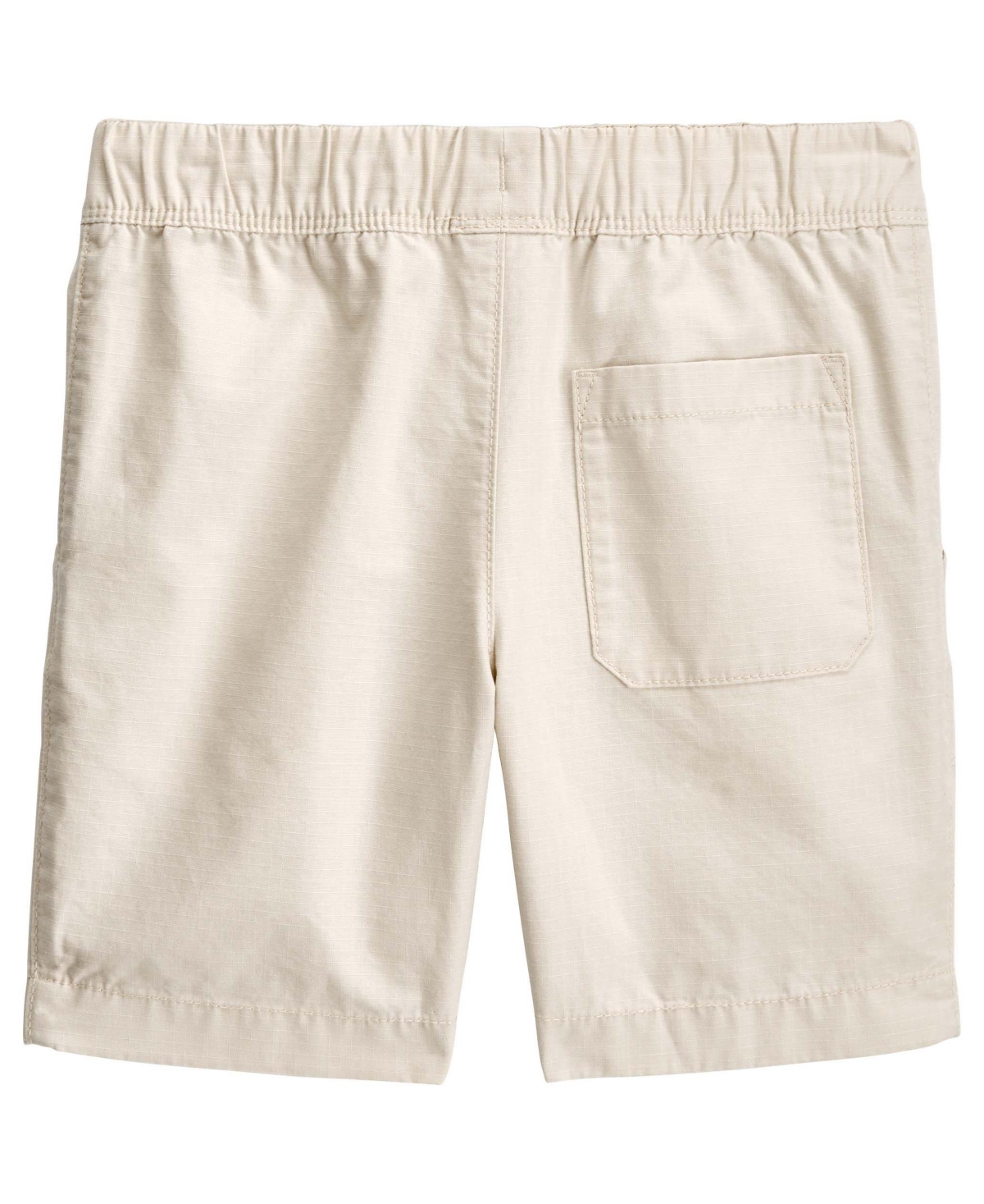 Shop Carter's Big Pull On Canvas Shorts In Cream