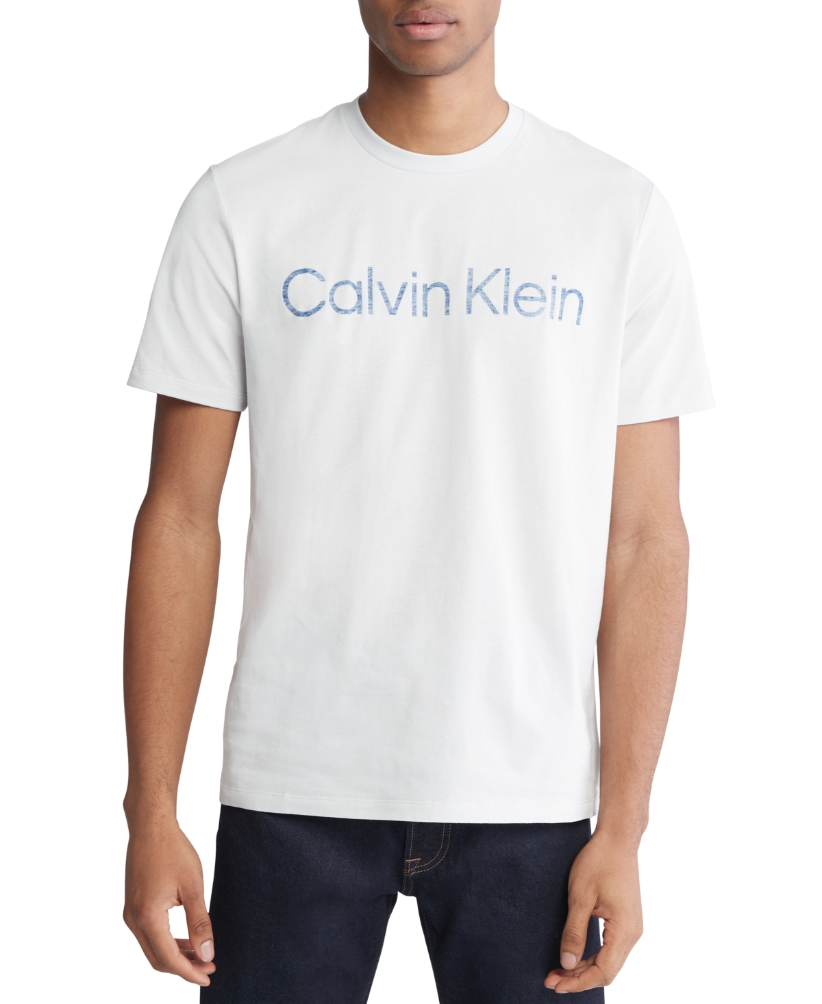 Men's Short Sleeve Crewneck Faded Logo Graphic T-Shirt - Nimbus Clo