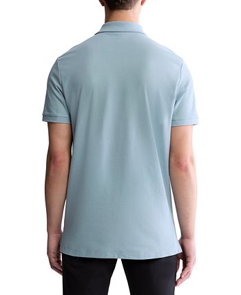 Cole Solid Pique Interlock Vneck Polo Pria main image 0