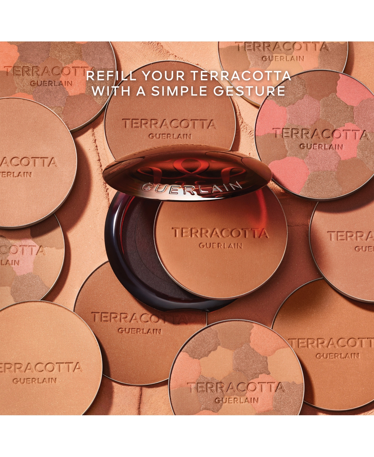 Guerlain Terracotta Sunkissed Bronzer Refill In Deep Warm