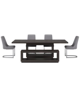 Tivie 6 Pc Dining Set (Rectangular Table + 4 Dining Chairs + Bench), Created for Macy's