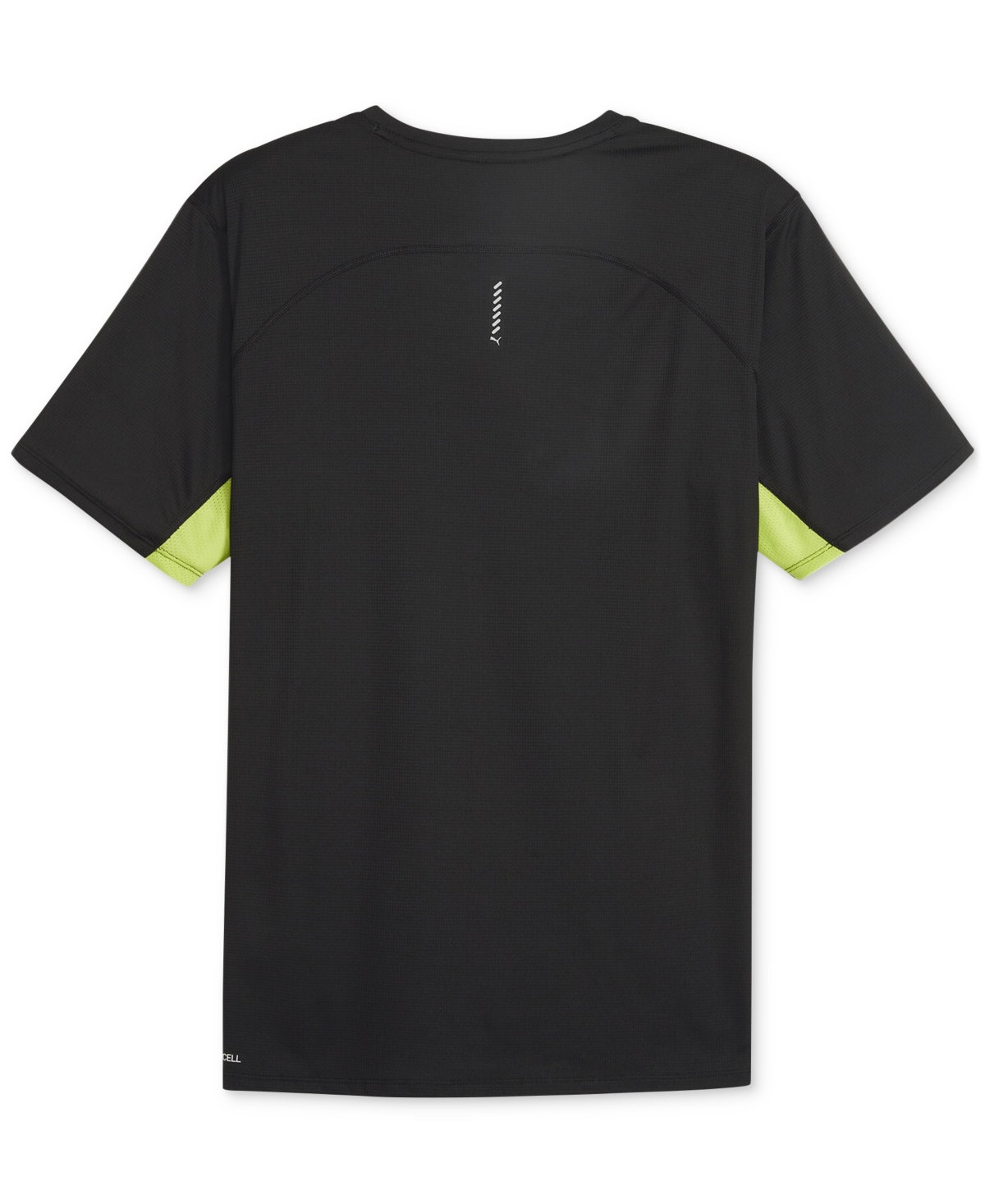 Puma Men's Run Favorite Velocity Logo T-Shirt - Puma Black-lime Pow