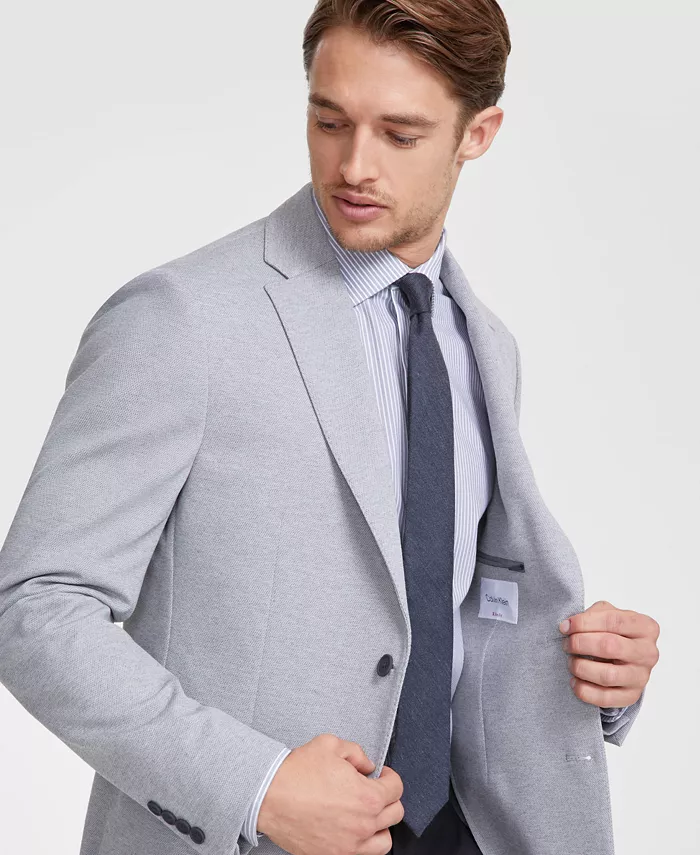 Men's Slim-Fit Solid Knit Sport Coat - thumbnail 4