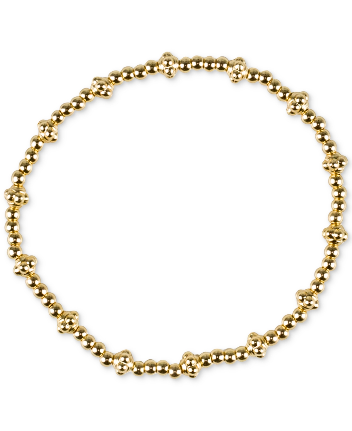 Shop Patricia Nash Gold-tone 3-pc. Set Imitation Pearl Stretch Bracelet In Matte Gold