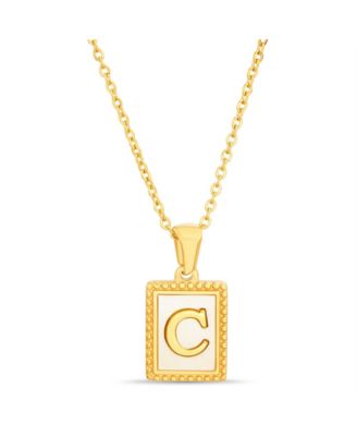 kensie Gold-Tone Letter Initial Pendant Necklace - C 30$