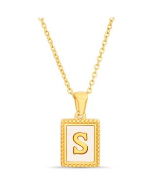 kensie Gold-Tone Letter Initial Pendant Necklace - S 23$