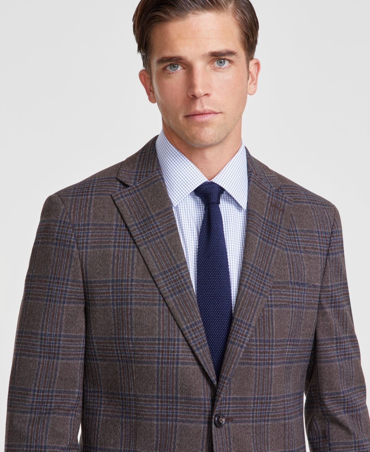 Tommy Hilfiger Men's Modern-Fit Plaid Sport Coat -blue Plaid