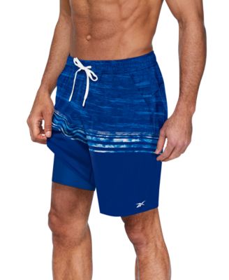 Reebok - Men's Quick-Dry Distressed Heather Core Valley 7" Swim Trunks