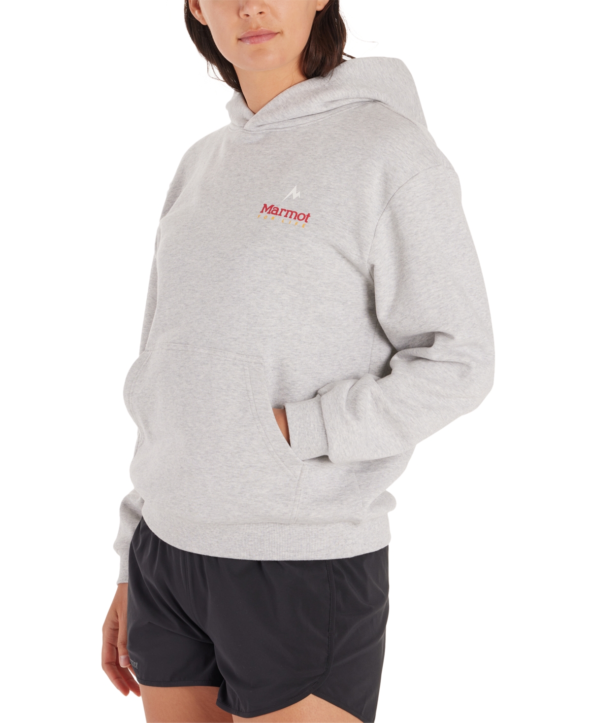Women's For Life Graphic Hoodie Shirt - Agate Gree