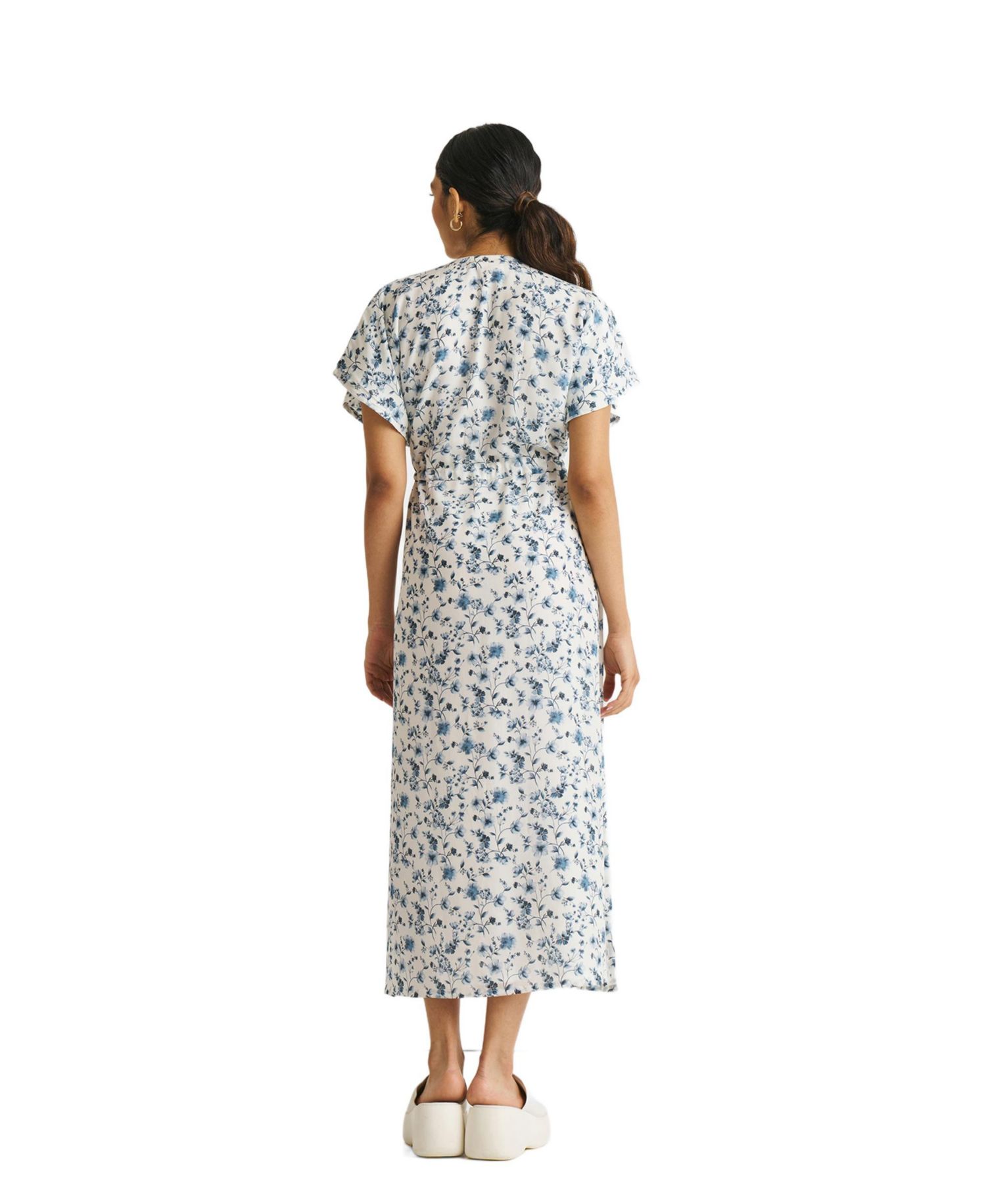 Women's Gathered Maxi Dress