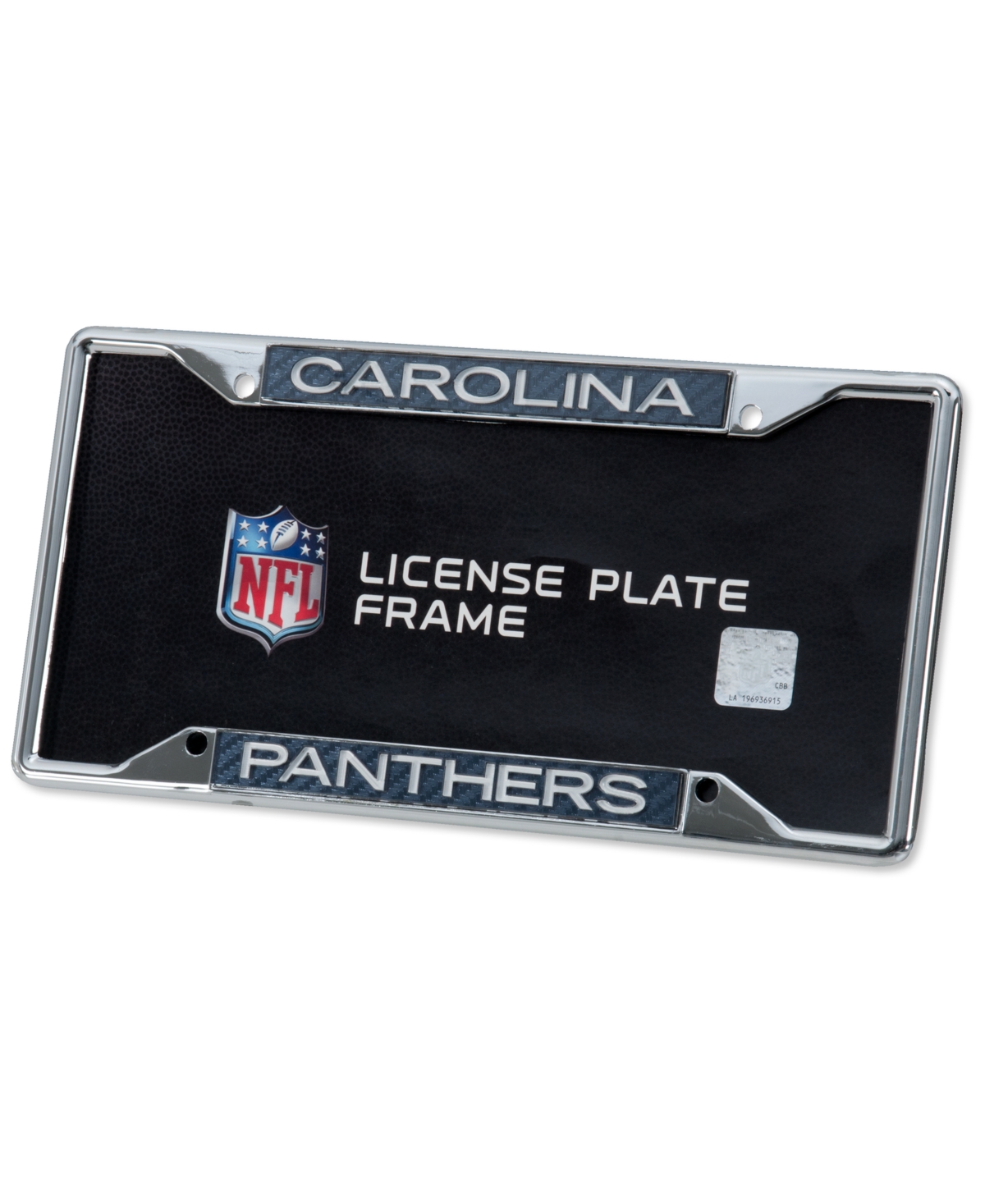 Carolina Panthers Carbon License Plate Frame - Gray