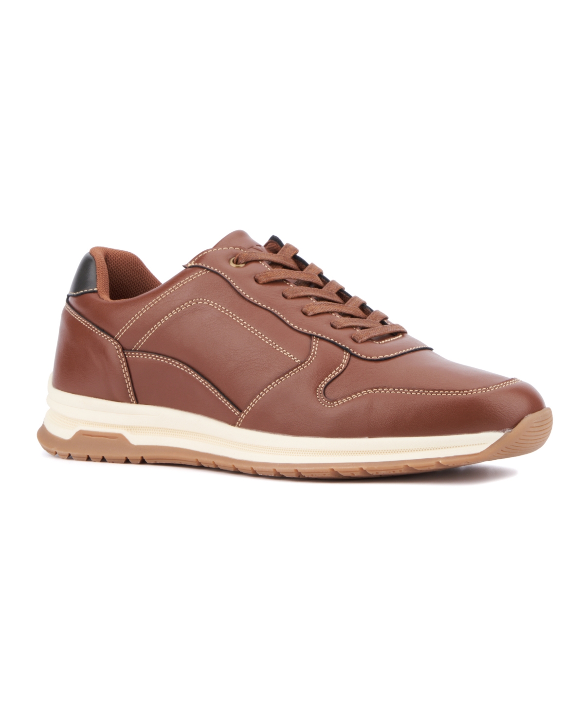 Shop New York And Company Men's Haskel Low Top Sneakers In Brown
