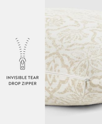 Damask Printed Decorative Pillow, 20" x 20"