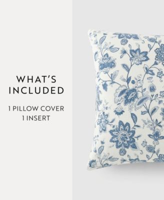 Botanical Patterns Decorative Pillow, 20" x 20"
