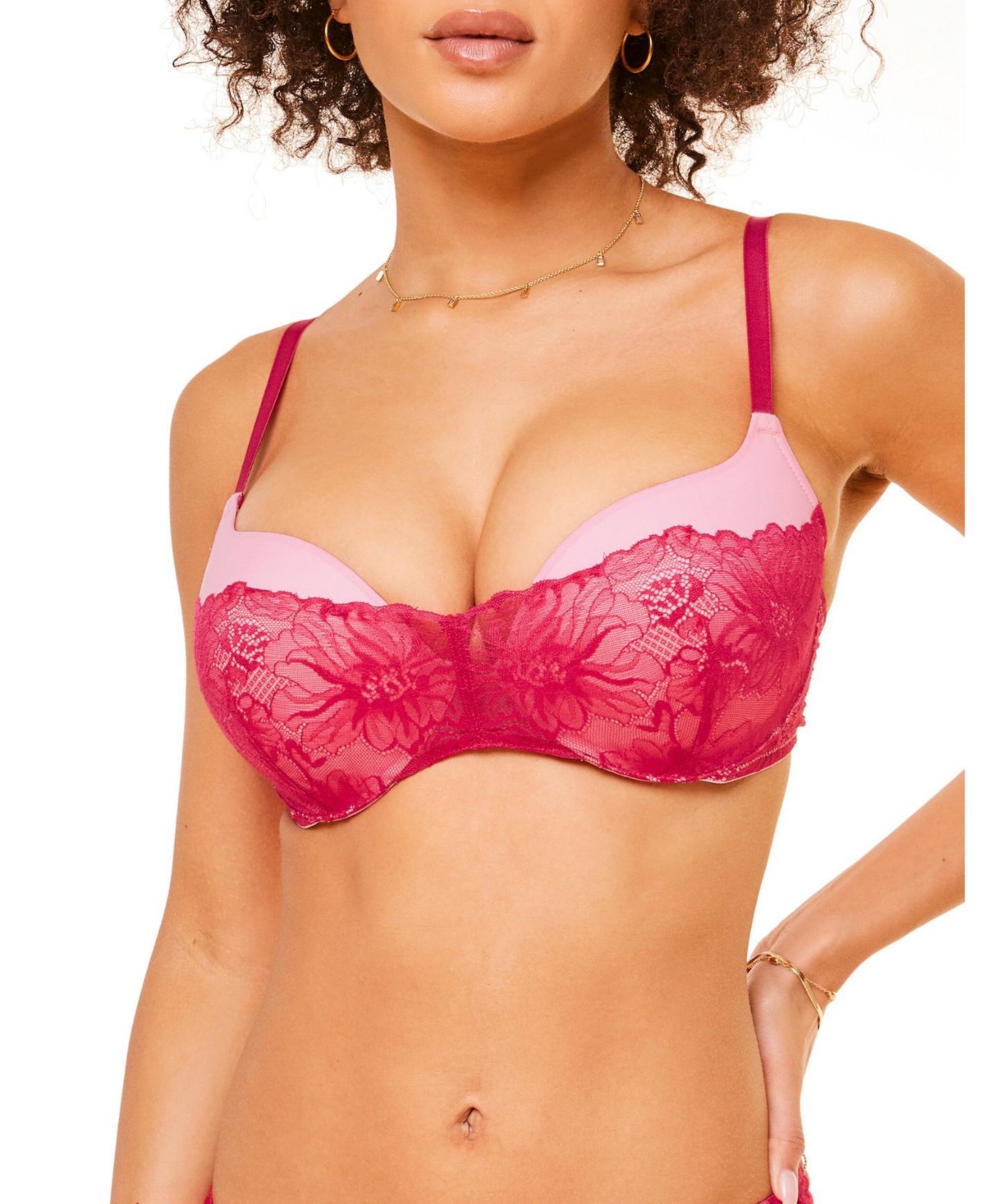 Adore Me Women's Cyla Push Up Plunge Bra
