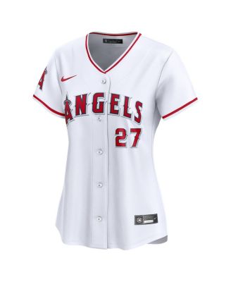Women's Mike Trout White Los Angeles Angels Home Limited Player Jersey