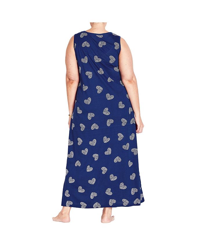 AVENUE Plus Size Summer Love Sleep Maxi Dress Macy's