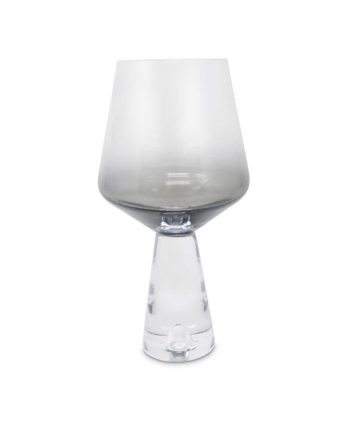 Vivience Ombre Water Glasses, Set Of 6 In Clear,smoked