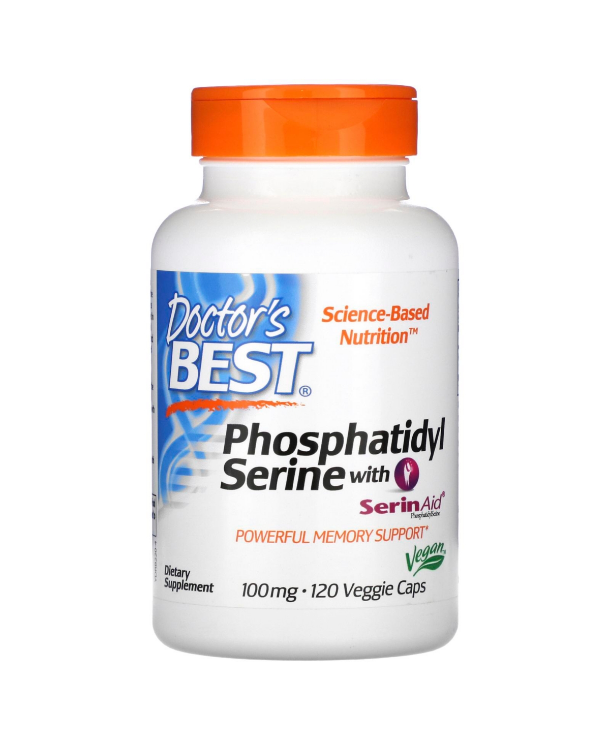 PhosphatidylSerine with SerinAid 100 mg - 120 Veggie Caps - Assorted Pre-Pack