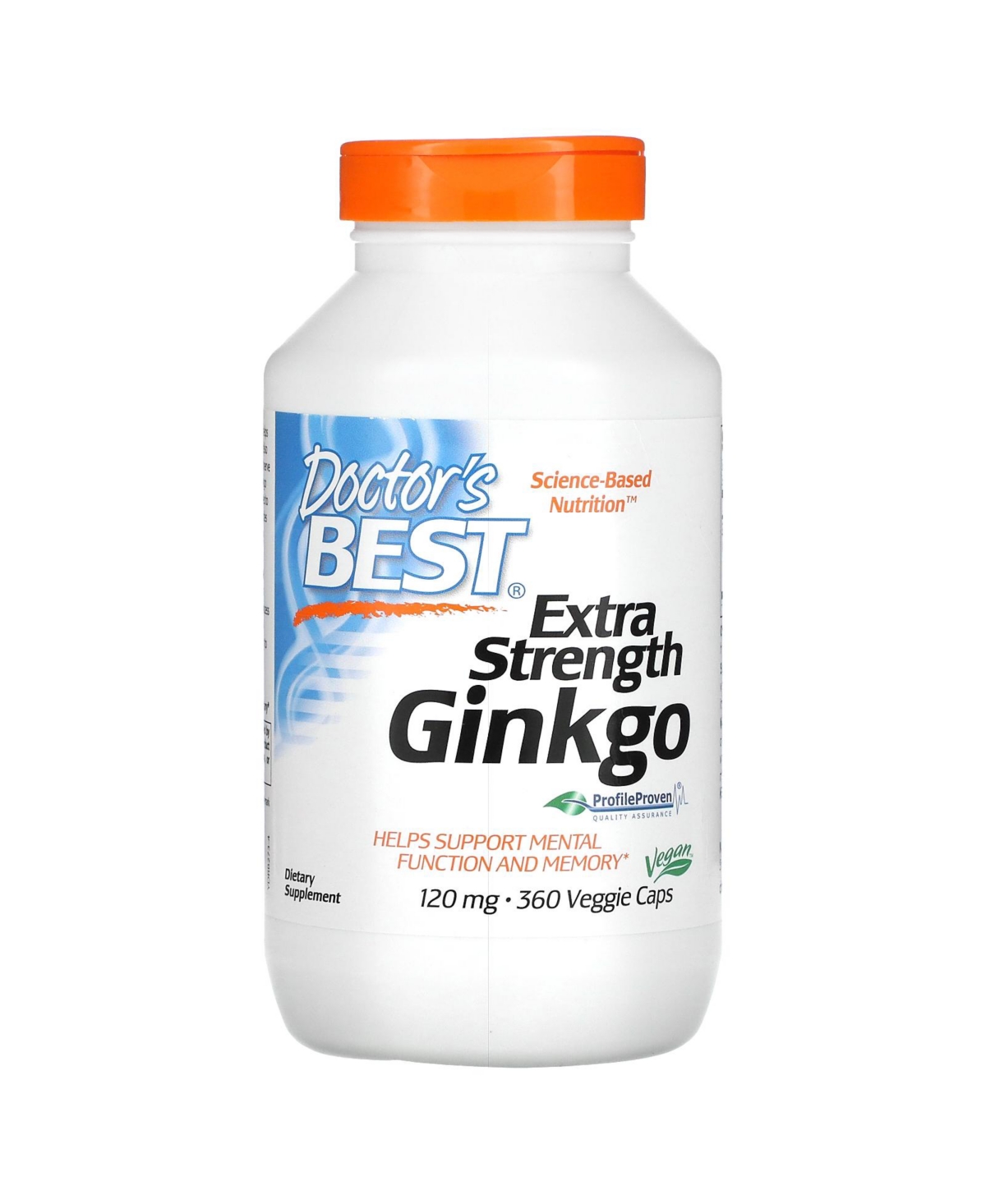 Extra Strength Ginkgo, 120 mg, 360 Veggie Caps, Herbal Supplements - Assorted Pre-Pack