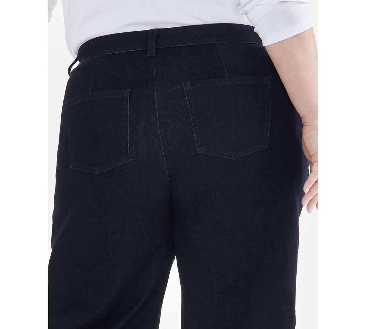 Style & Co Plus Size High Rise Wide-Leg Crop Jeans, Created for Macy's