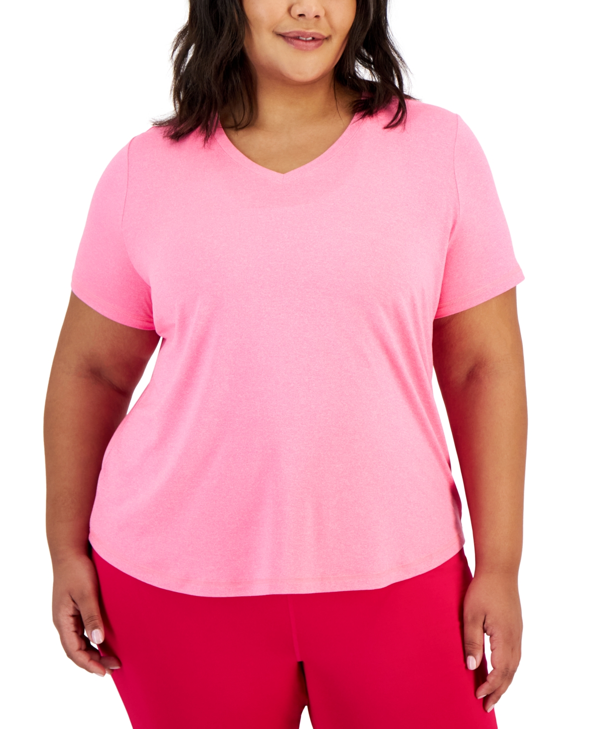 Plus Size 3-Pk. Solid Short-Sleeve Top, Created for Macy's - Mp/db/bw Combo