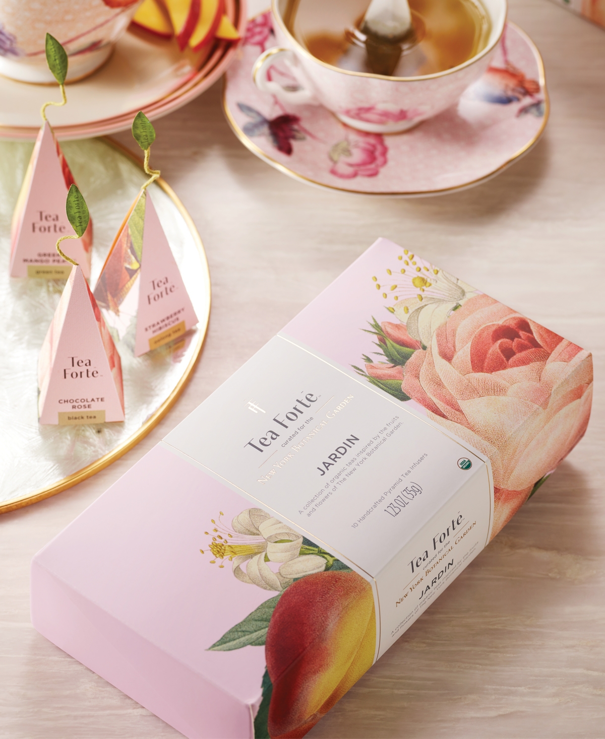 Tea Forte Jardin Tea Bundle, 3 Piece