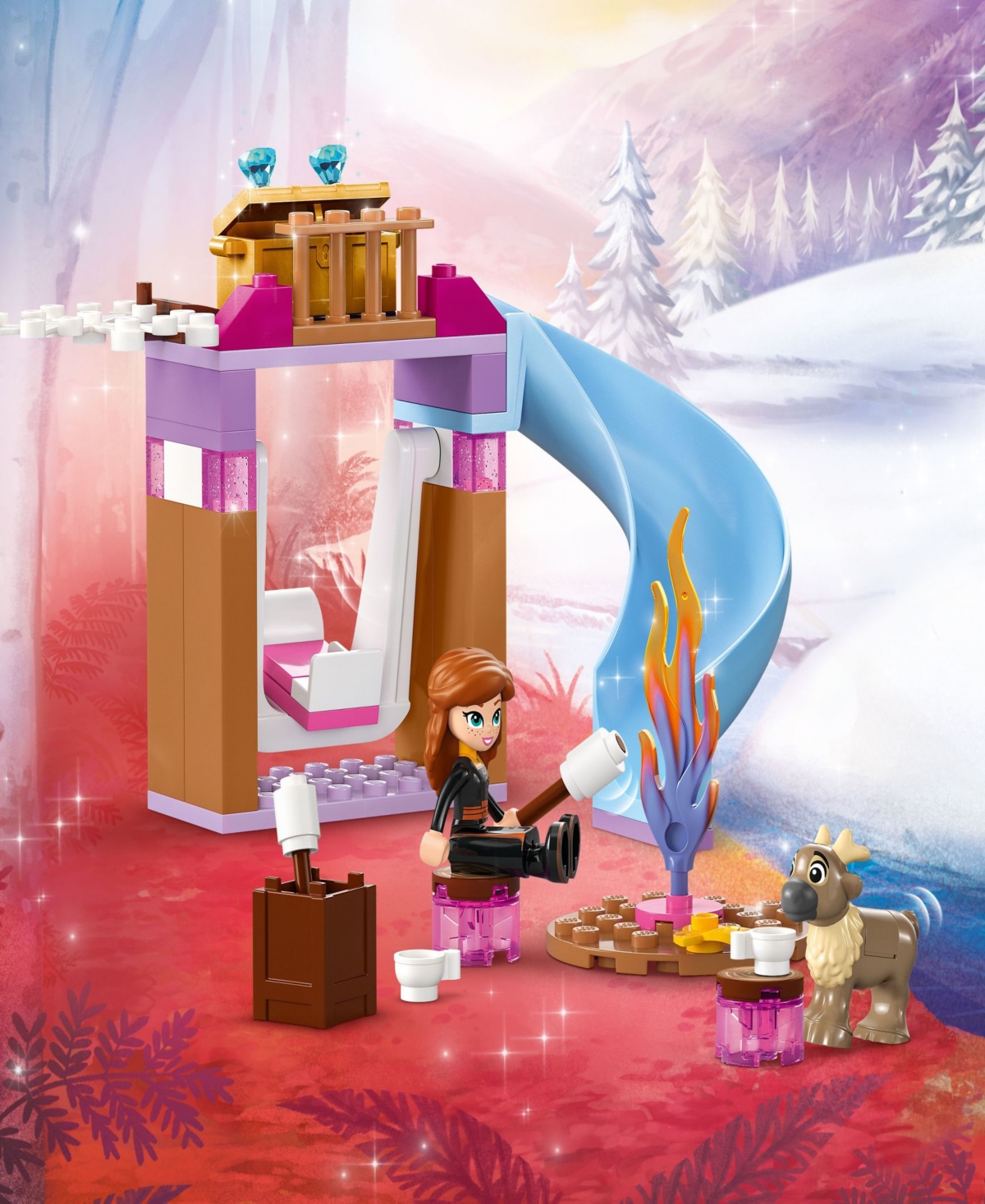 Lego Disney Frozen Elsa's Frozen Princess Castle Toy 43238, 163 Pieces In Multicolor