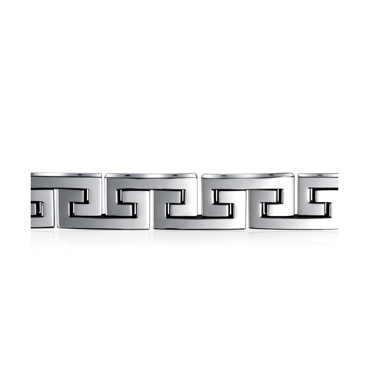 Bling Jewelry Masculine Geometric Chain Link Bracelet Men Black Gold8.5-9
