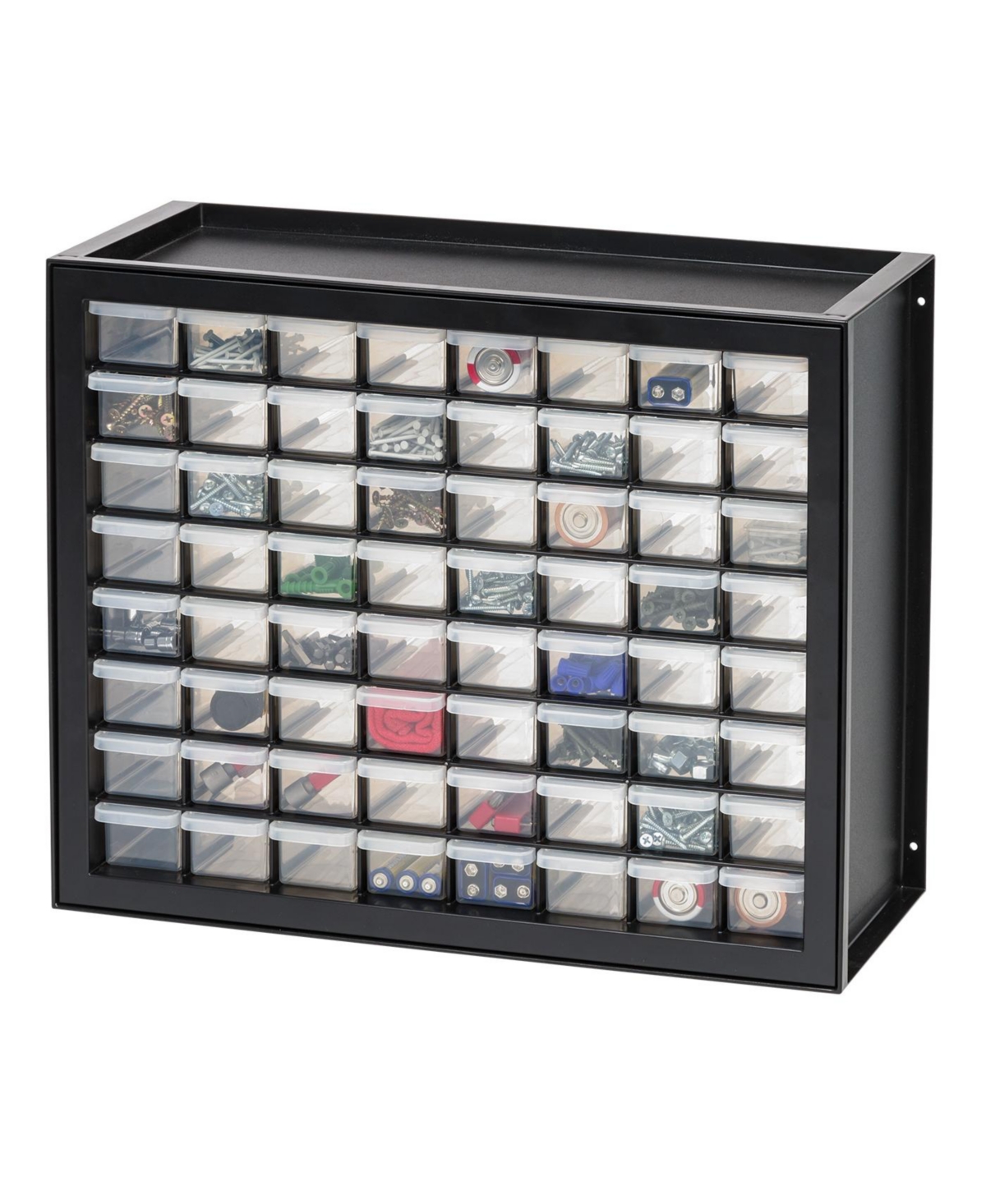 64 Drawer Stackable Storage Cabinet for Hardware Parts Crafts, Black Small Brick Organizer Utility Chest - Black