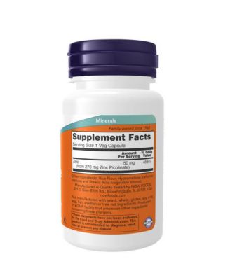 Zinc Picolinate, 50 mg, 60 Caps