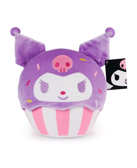 Детские мягкие игрушки Gund Sanrio Hello Kitty and Friends Kuromi Cupcake Plush, Stuffed Animal, For Ages 3 and up, 10"