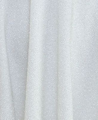 Juniors' Illusion-Waist Glitter A-Line Dress