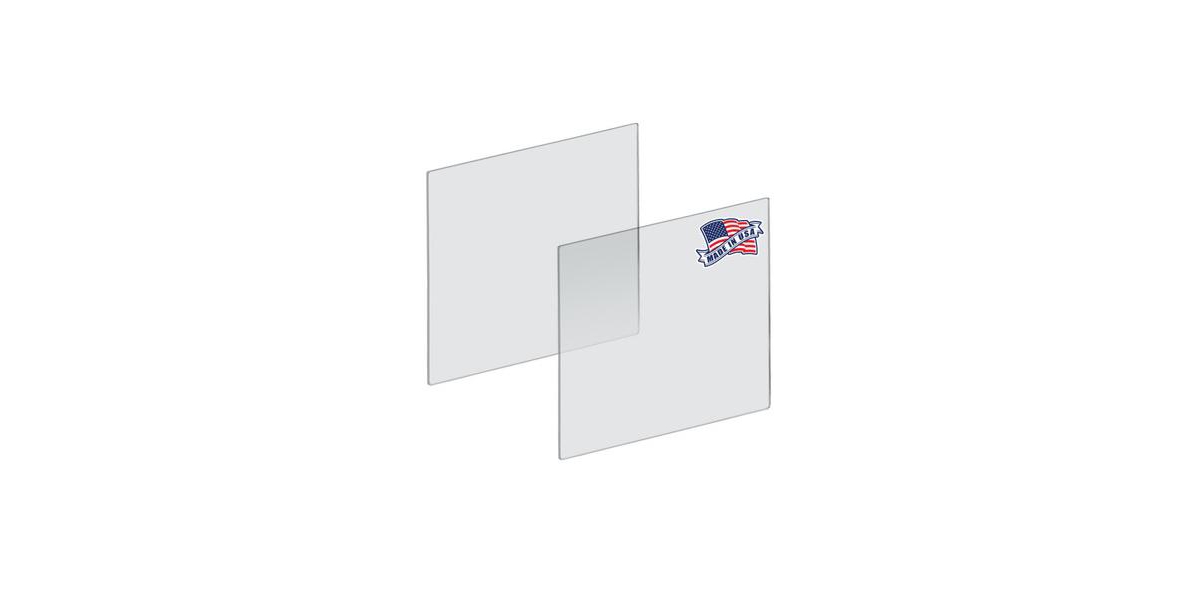 Plexiglass Acrylic Sheets Cut to Size, Clear Plastic Panels, Size: 20" x 20" x 3/16" Thick with Square Corners, 2-Pack, Gift Shop