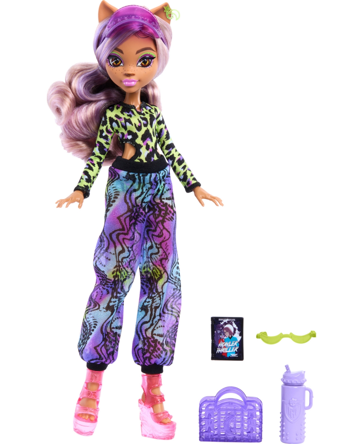 Monster High Kids' Scare-adise Island Clawdeen Wolf Fashion Doll With Swimsuit Accessories In No Color