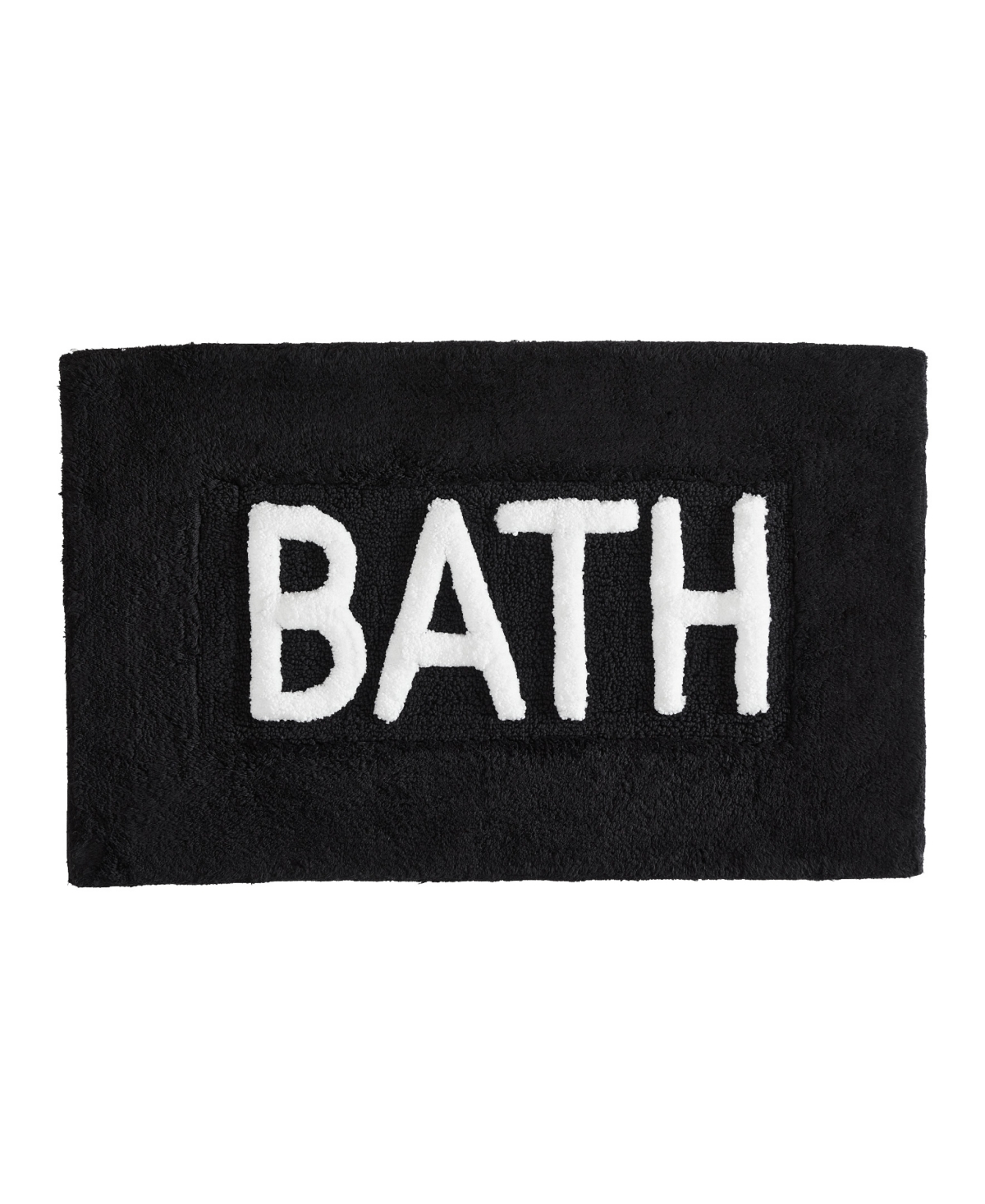 Jean Pierre Tufted Bath Rug, 21" X 34" In Black