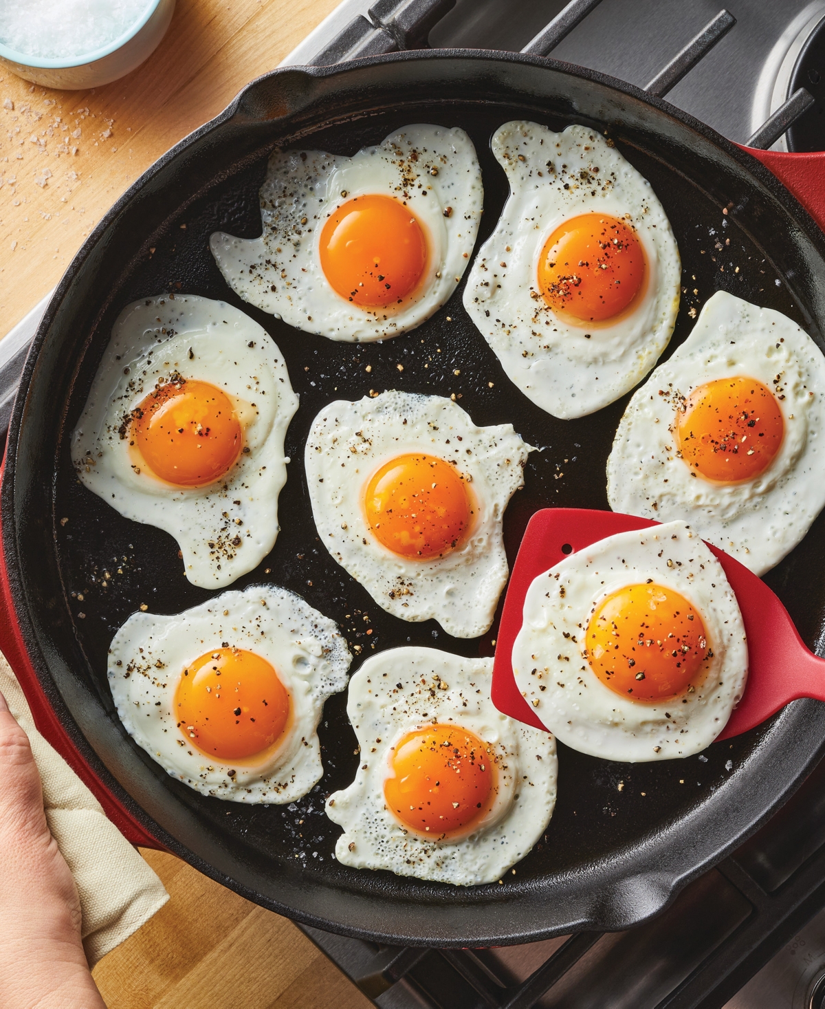 Rachael Ray Nitro Cast Iron 14" Skillet With Side Handles In Red
