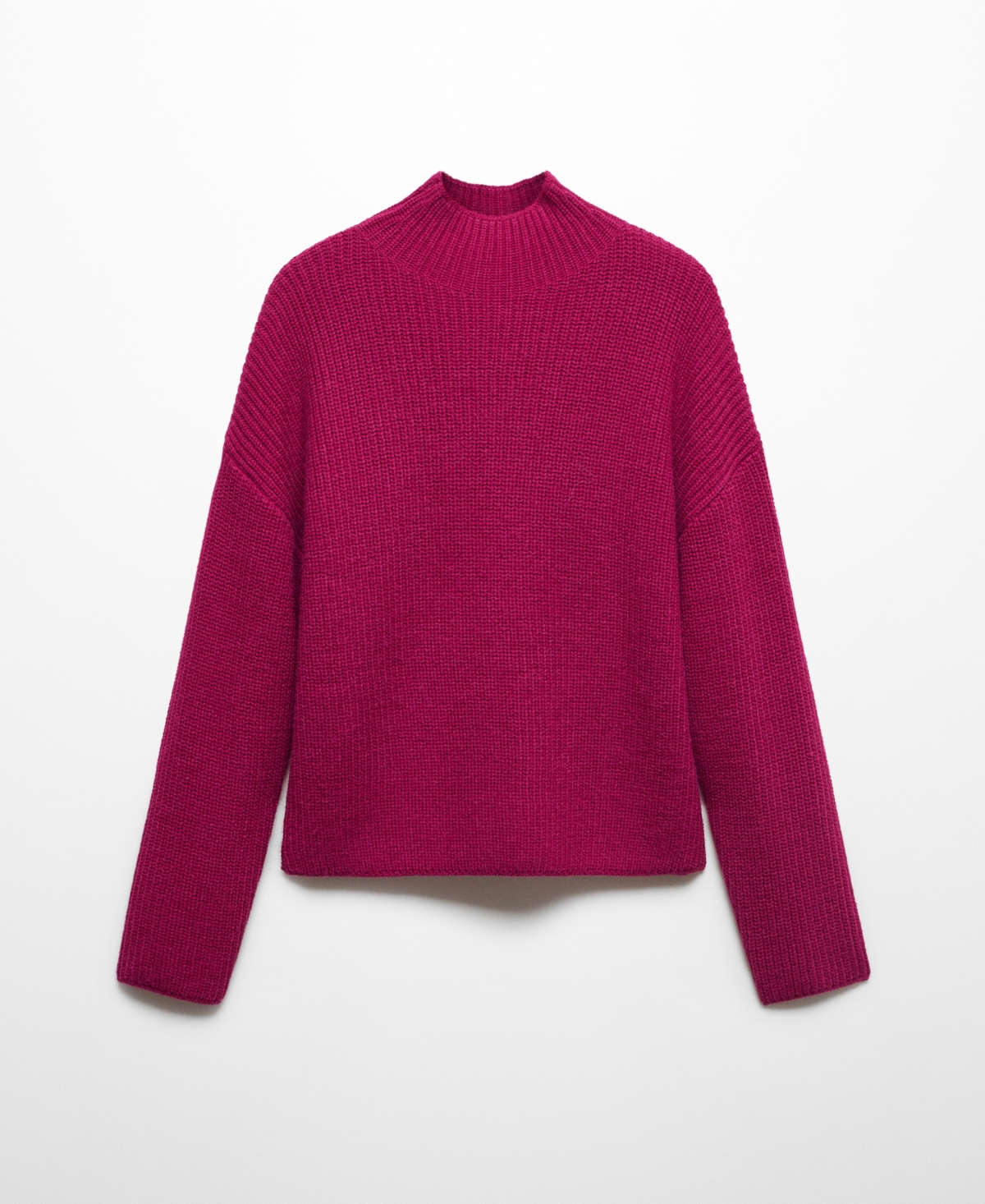 Shop Mango Women's Turtleneck Knit Sweater In Purple