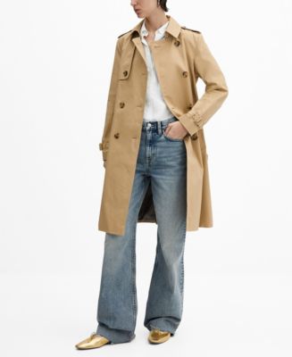 MANGO Women s Belted Classic Trench Coat Macy s