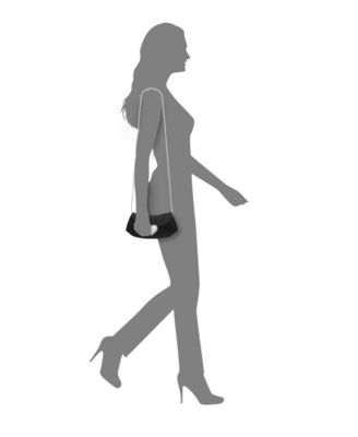 Crystal Heart Adorned Clutch Handbag