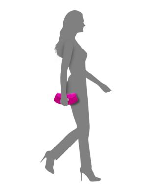 Crystal Heart Adorned Clutch Handbag