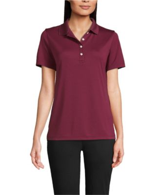 Women's Short Sleeve Solid Active Polo